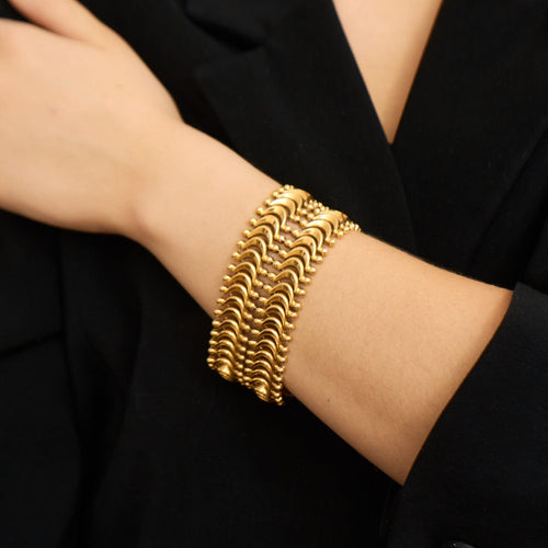 Bracelet Bracelet ruban motif Lunes 58 Facettes DV0178-4