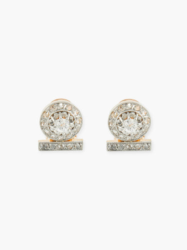Boucles d'oreilles BOUCLES D'OREILLES VINTAGE OR & DIAMANTS 58 Facettes 210044