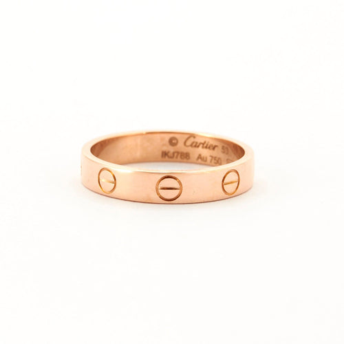 Bague 53 CARTIER - Alliance "Love" en Or Rose 58 Facettes DV0403-1