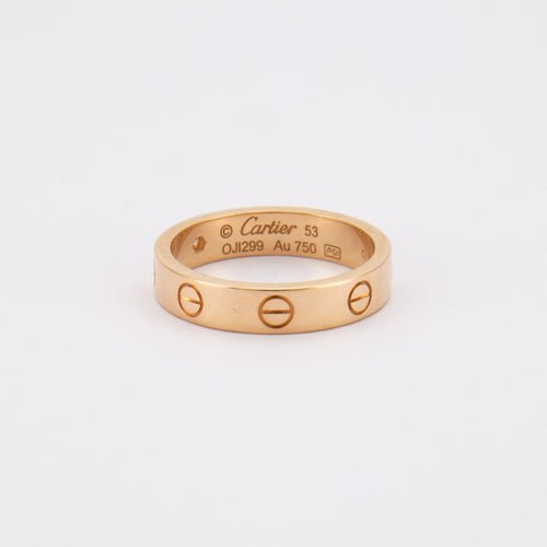 Bague 53 CARTIER - Anneau Love or jaune Diamant 58 Facettes DV0036-1