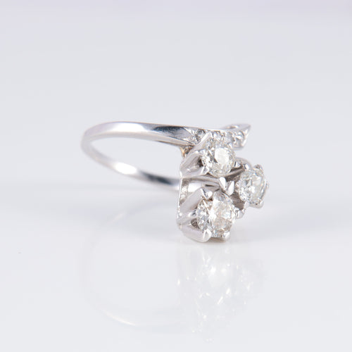 Bague Bague Solitaire 3 diamants 58 Facettes 1