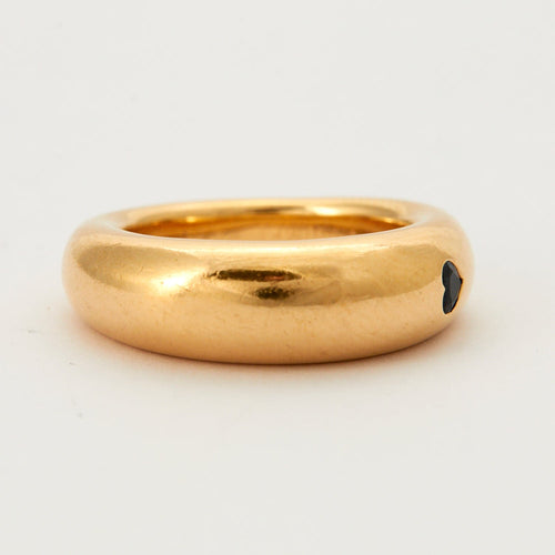 Bague 51 CHAUMET - Bague Jonc Saphir Cœur 58 Facettes DV0360-9