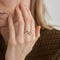 Bague Bague Or jaune 2 Diamants 58 Facettes
