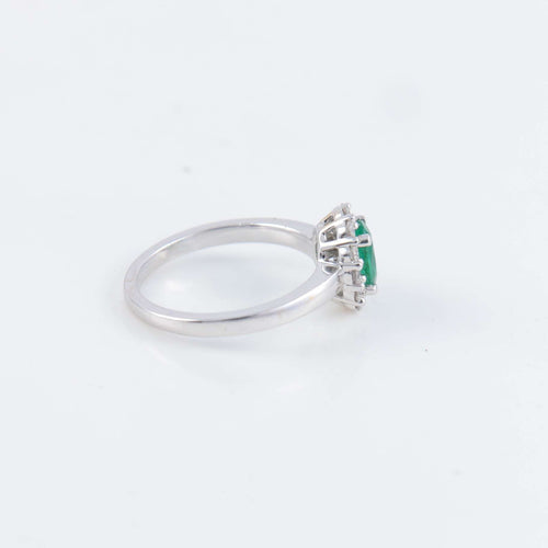 Bague 52 Bague Marguerite Emeraude Diamants 58 Facettes 1