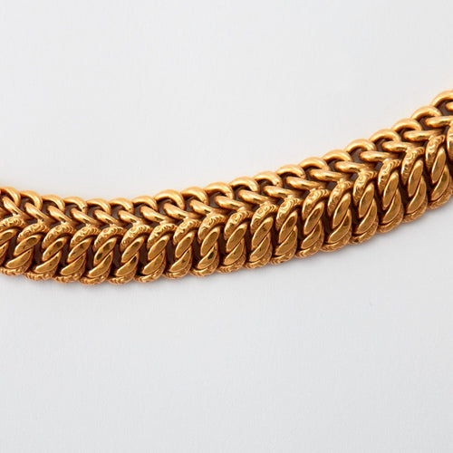 Collier Collier maille gourmette en or 58 Facettes DV0252-2