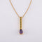 Collier Longueur de la chaine : 42.6 centimètres ; longueur du pendentif : 3 centimètres. / Jaune / Or 750 Collier Péridots Améthyste 58 Facettes 180211R