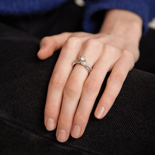Bague 53 Bague Solitaire Diamants 58 Facettes 220562R