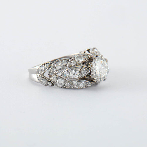 Bague 52 Élégante Bague Diamants Or Gris 58 Facettes DV0238-1