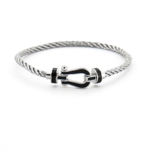 Bracelet FRED - Force 10 Moyen Modèle or gris acier émail 58 Facettes DV0305-4