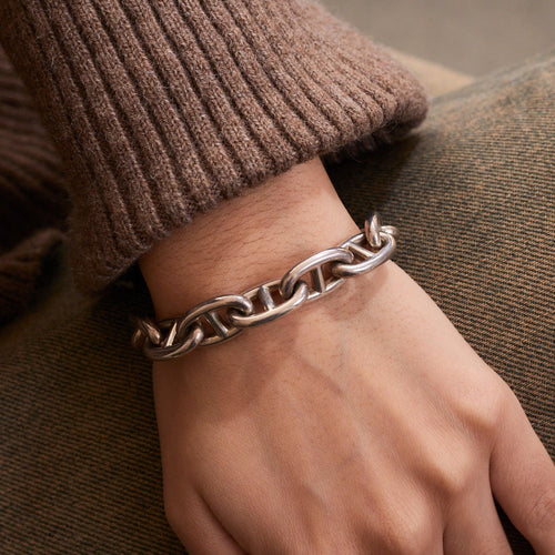 Bracelet HERMES - Bracelet Chaîne D'Ancre 58 Facettes DV0368-6