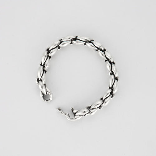 Bracelet HERMES - Bracelet maille épis tressé 58 Facettes DV0266-1