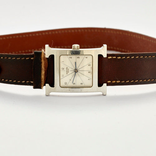 Montre HERMÈS - Montre "Heure H" en acier 58 Facettes DV0365-19