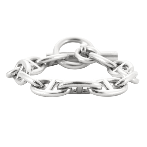 Bracelet HERMES- Bracelet Chaîne d'Ancre TGM 58 Facettes DV0365-16