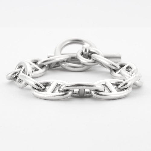 Bracelet HERMES- Bracelet Chaîne d'Ancre TGM 58 Facettes DV0365-16