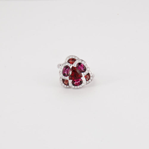 Bague 53 ISABELLE LANGLOIS - Bague à motif floral 58 Facettes DV0277-1
