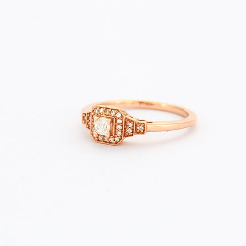 Bague 53 MAUBOUSSIN - Bague "Un Automne 1930 n°2", Or Rose et Diamants 58 Facettes DV0448-1