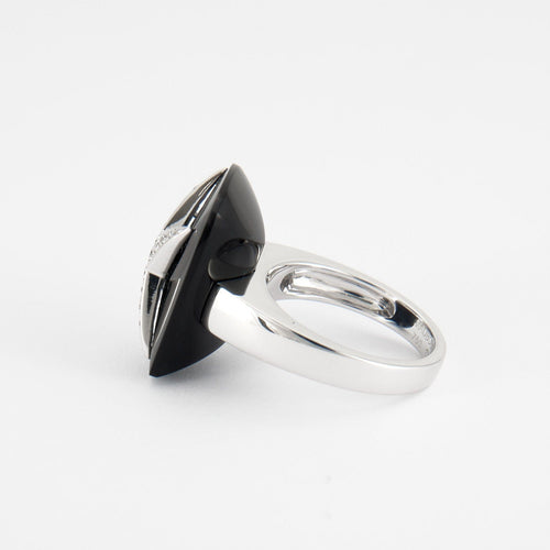 Bague 55 MAUBOUSSIN - Bague Etoile Divine Onyx Diamants 58 Facettes DV0052-1