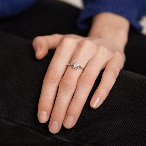 Bague 55 Bague Solitaire - Or & Diamant 0.30ct 58 Facettes 220327R