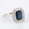 Bague 55 Bague Saphir Diamants Platine 58 Facettes 1