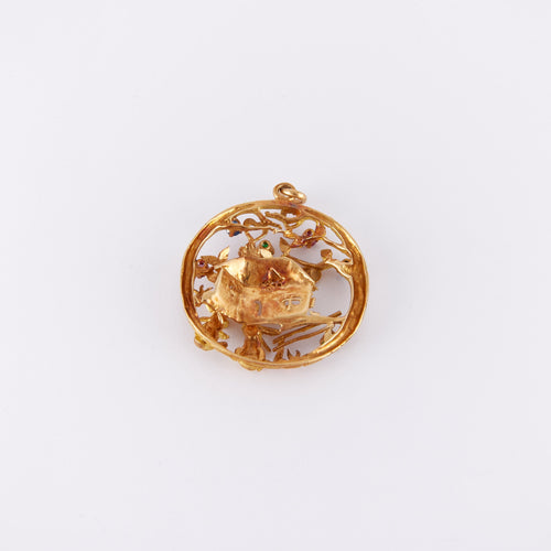 Pendentif Pendentif Chaumière Lapins 58 Facettes DV0055-6