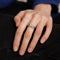 Bague 52 / Blanc/Gris / Or 750 Bague Solitaire Diamant 0.27 carat 58 Facettes 210038R