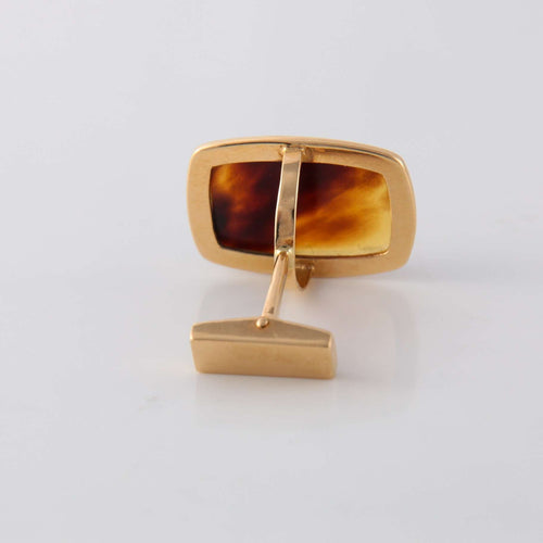 Boutons de manchette Boutons de manchette Ecaille de tortue 58 Facettes 1