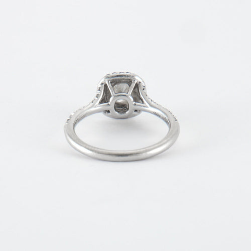 Bague 50 TIFFANY & CO - Bague Soleste Diamant taille coussin 58 Facettes DV0194-1
