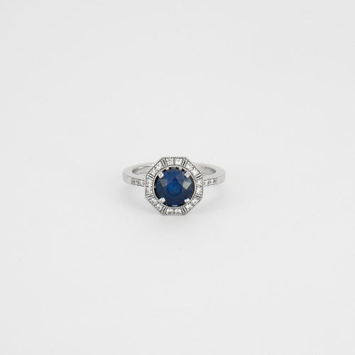Bague 48 VALERIE DANENBERG - Bague saphir et diamants 58 Facettes DV0259-1