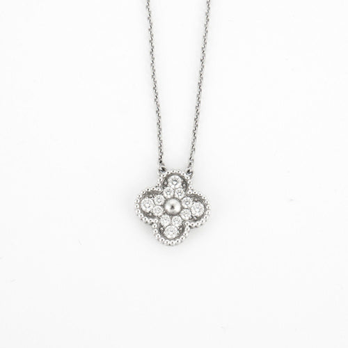 Collier VAN CLEEF & ARPELS - Collier Vintage Alhambra Diamants 58 Facettes DV0315-2