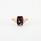 Bague 55 Bague Ancienne Email Or jaune 58 Facettes DV0222-9