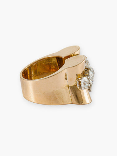 Bague Bague Rouleau 1940 Or Jaune & Diamants 58 Facettes 210002-4033