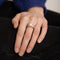 Bague 59 / Blanc/Gris / Or 750 Bague perle et diamants 58 Facettes 120085R
