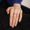 Bague 53 / Blanc/Gris / Or 750 Bague Solitaire Torsadée Diamant 0.38 carat 58 Facettes 180066R