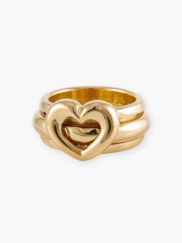 Bague 56 Bague PIAGET "Coeur" en Or Jaune et Diamant 58 Facettes 200003