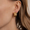 Boucles d'oreilles 2.2 cm x 2 cm x 1.2 cm / Jaune / Or 750 Boucles d'oreilles Lien CHAUMET 58 Facettes 190167R