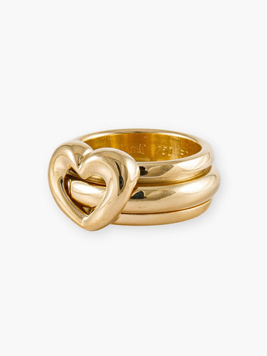 Bague 56 Bague PIAGET "Coeur" en Or Jaune et Diamant 58 Facettes 200003