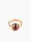 Bague 52 Bague or rose grenat cabochon 58 Facettes B9953