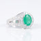 Bague Bague Jonc Emeraude Diamants 58 Facettes