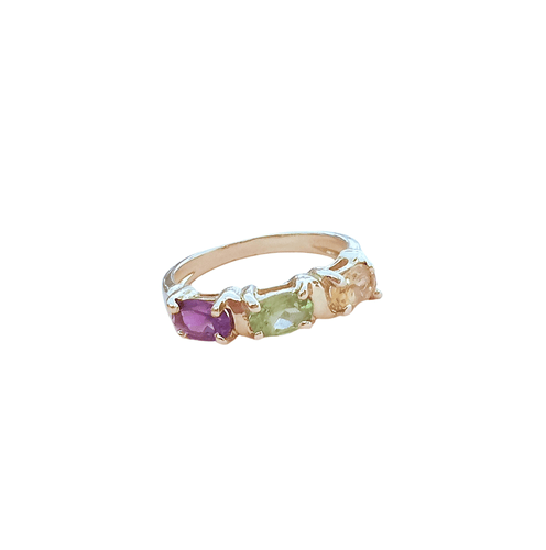 Bague 54.5 Bague Pierres fines Or Jaune 58 Facettes AA 1631