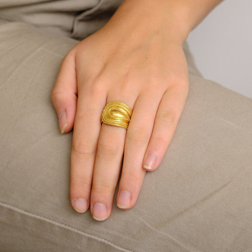 Bague 58 LALAOUNIS - Bague or jaune 58 Facettes KZ11