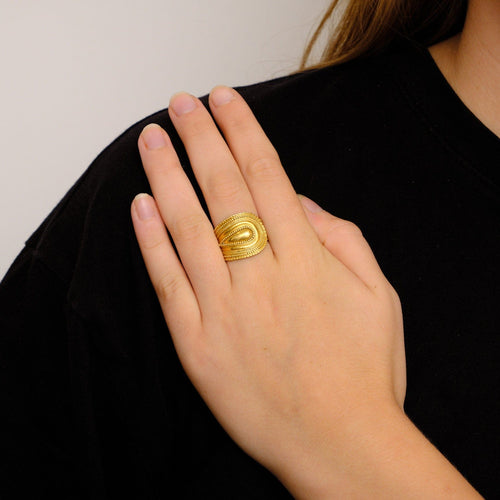Bague 58 LALAOUNIS - Bague or jaune 58 Facettes KZ11