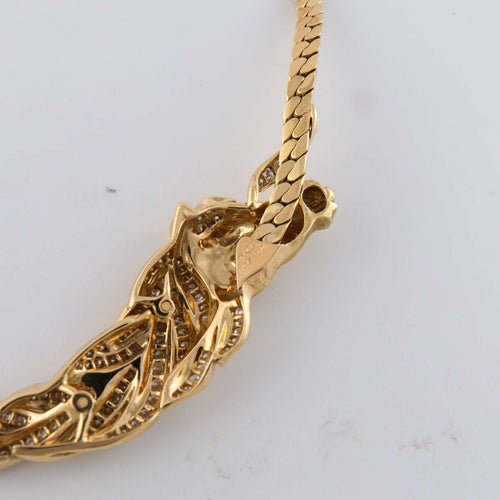 Collier Fred Collier Cheval Or jaune pavage Diamants 58 Facettes 1
