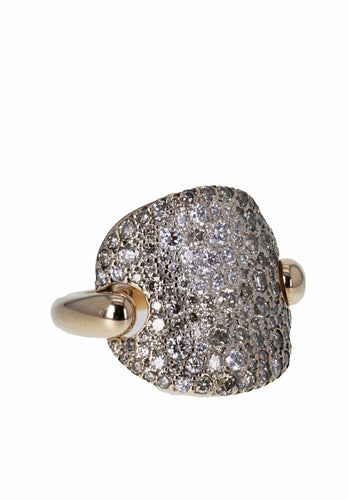 Bague 54 Bague POMELLATO Sabbia Pavée GM 58 Facettes 63031-59147