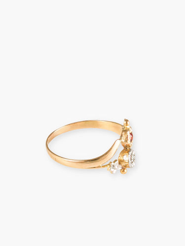 Bague 53 Bague Grenat Diamant 58 Facettes BO379