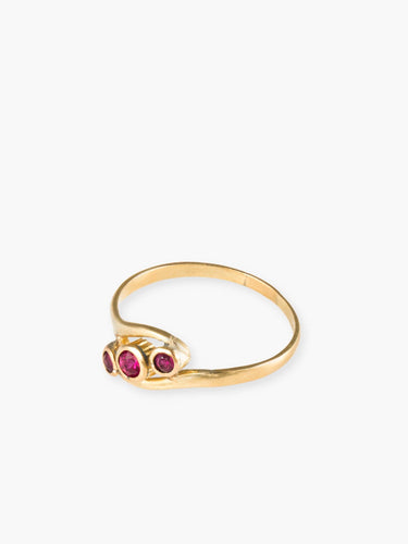 Bague Bague trois Rubis 58 Facettes C0112