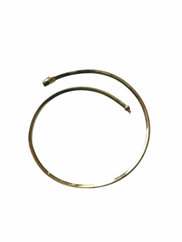 Collier Collier Câble 2 Ors réversible maille oméga 58 Facettes
