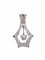Pendentif Grand pendentif Art Déco or blanc et diamants 58 Facettes
