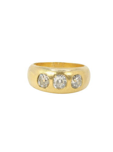 Bague 53 Bague jonc Or jaune Diamants 58 Facettes J167