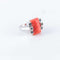 Bague Bague Corail Diamants noirs 58 Facettes B0956