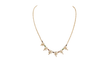Collier Collier trèfles en or jaune et diamants 58 Facettes 32546